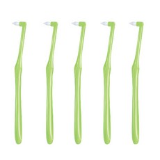 Tingol尖頭型尖端牙刷 綠色, 5個, 1入