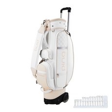 PING 女士 SC Q1 輪式球童包 + 高爾夫球座, 粉色（球童包）