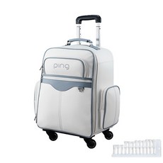 PING SC Lady Wheel Boston Bag +女士高爾夫茶, 白色（波士頓包）