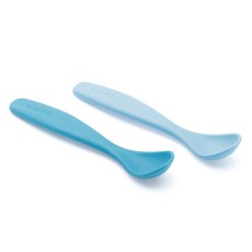suavinex BOOO系列湯匙2入組, 藍色, 1組