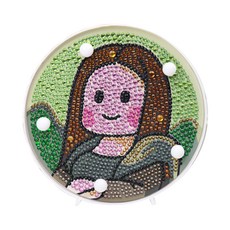 ARTJOY LED 圓形寶石十字繡 DIY 套組, 蒙娜麗莎, 1個