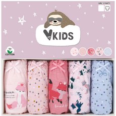 女童用狐狸三角內褲5件組