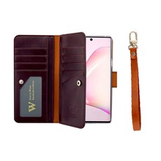 Wcase 手工皮夾式手機殼+手腕帶