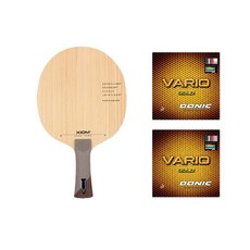 XIOM VEGA EURO桌球拍 FL款+DONIC VARIO GOLD桌球拍膠皮 2入, 單品