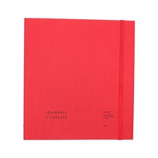 웰스테일 태교 아기 성장 일기장, 레드, 84매