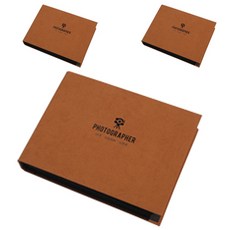 Minsung Company 活頁夾相簿 照片冊 3p, 棕色, 20張