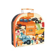 mideer 車庫大拼圖, 1個, 104件