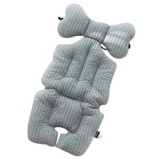 Ma lolotte 絎縫刺繡推車襯墊, 櫻桃款(灰色), 1入