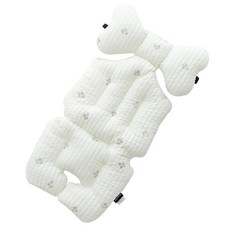 Ma lolotte 絎縫刺繡推車襯墊, 櫻桃款(象牙白), 1入