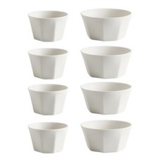 SyracuseCHINA 小碗 4入+大碗 4入組, 飯碗 4入+大碗 4入, 白色