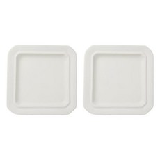 시라쿠스 네이처 팔각 접시 18cm, 화이트, 2개