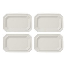 Syracuse CHINA Nature 直八角盤 白色, 4入