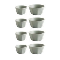 SyracuseCHINA 小碗 4入+大碗 4入組, 飯碗 4入+ 大碗 4入, 灰色