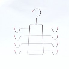 Airable 多層衣架 節省空間折疊 短版 33cm B0147, 3個, 粉紅色