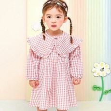 milkmile 女童Camellia格紋連身裙