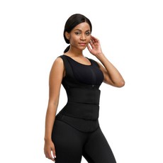 어뮤즈하우스 벨크로 허리 조절 가능 듀얼 지퍼 코르셋