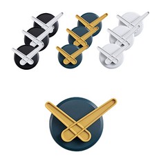 solve living 大型超強力時鐘造型黏貼式掛鉤, 10個, 隨機出貨