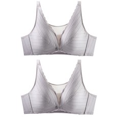 더블유비비 WBA108 시스루 풀립 버튼형 임산부 브라 2p