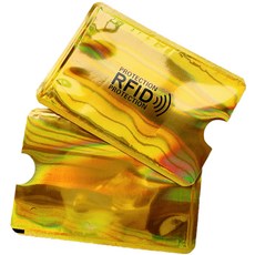 防盜刷卡片套 10 激光金色, 2個