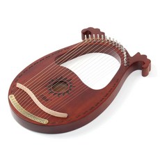Tree 桃花心木 16 音階里拉天使迷你豎琴, 棕色