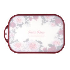 Elly PE小玫瑰橢圓砧板, 紅色