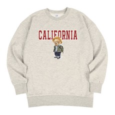 에어플레인 남여공용 캘리포니아 곰돌이 오버핏 맨투맨