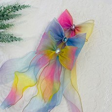 BEASOL 女童奧蘿拉公主蝴蝶結髮夾3件組