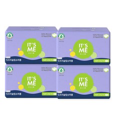 잇츠미 유기농 순면커버 슬림 생리대 날개형, 6개입, 4개, 슈퍼롱