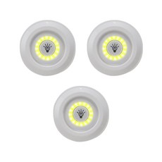 원하 심플 LED 부착식 라이트 주광색 3p, 화이트