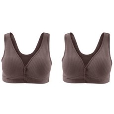 Odami 多色羅紋哺乳內衣 2入