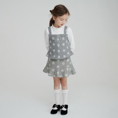 CURLYSUE 女童雛菊花半身裙 C221SKG03P