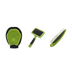 電影國際寵物美容梳子組, 1套, 綠色