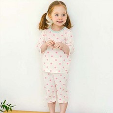 Maykids 孩童圓點印花7分褲套裝