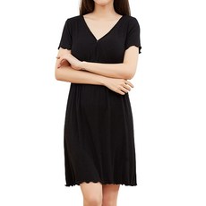 LUNA GLAM 孕婦莫代爾棉短袖連身裙 swq162