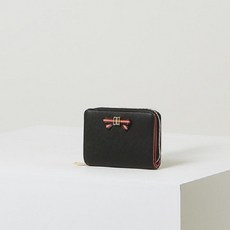 DAKS EVE DD 標誌雙色絲帶拉鍊錢包