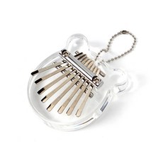 透明壓克力8音迷你拇指琴 熊, 1個