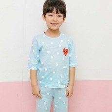 Maykids 孩童愛心圓點印花7分褲套裝