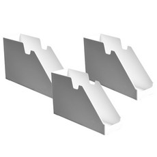 Min Sung Company平底鍋收納整理盒 03 3入, 白色的