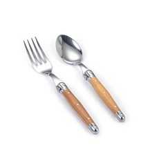 ANDRE VERDIER 甜點餐具組, 大理石棕色, 咖啡勺+甜點叉