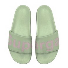 SUPERGA 1908 SLIDES POLYSOFT 拖鞋 S111I3WA, 230, 櫻草綠 + 淺粉色(S111I3WA11)