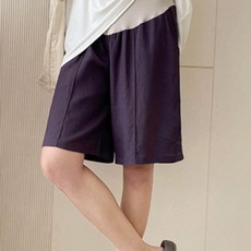 Minseong Company 孕婦寬版鬆緊帶短褲