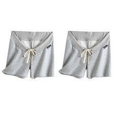 Minsung Company 孕婦鬆緊帶運動短褲 2件組