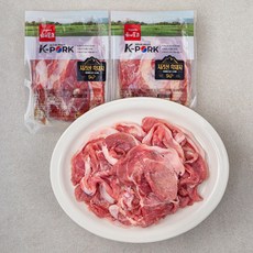 하이포크 지리산 흑돼지 뒷다리 불고기용 (냉장), 500g, 2팩