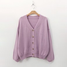 Loves Somia 女款V領寬鬆版針織開襟衫