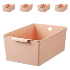 Minsung Company粉彩廚房收納籃 5個, 紅色