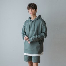 ALVINCLO 素色假兩件帽T AVH827