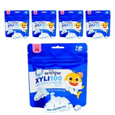 碰碰狐小鯊魚木糖醇 100 芬蘭 100% 木糖醇, 40克, 5袋