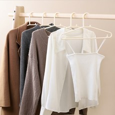 Medicheat 寬肩防滑衣架, 10個, 米色