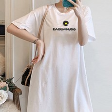 핫픽스 등판 펀칭 프린팅 임산부 원피스