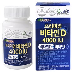 휴먼살루스 프리미엄 비타민D3 4000IU 비타민C 복합 영양제, 1개, 72g